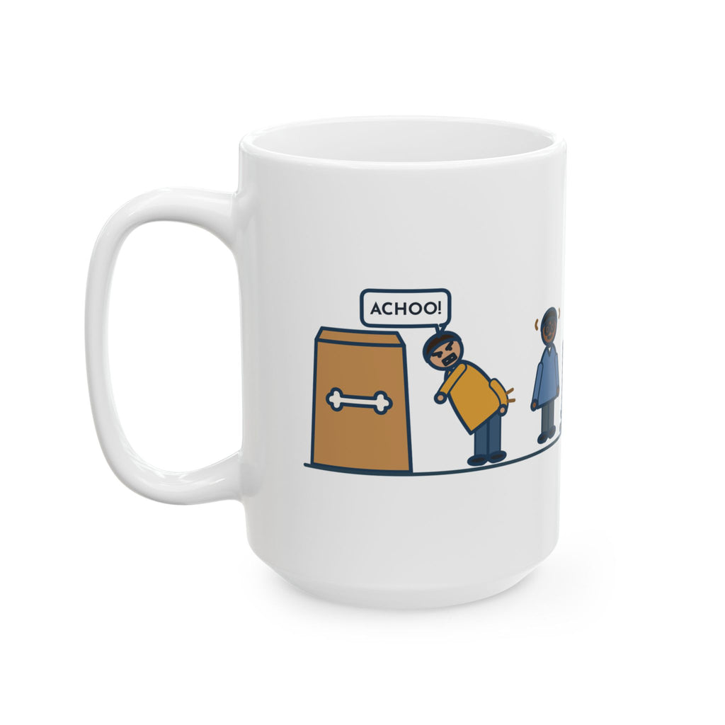 Asked What Happened, I Sneezed While Picking Up the Dog Food 15oz Mug, Large Funny Chiropractor Coffee Mug