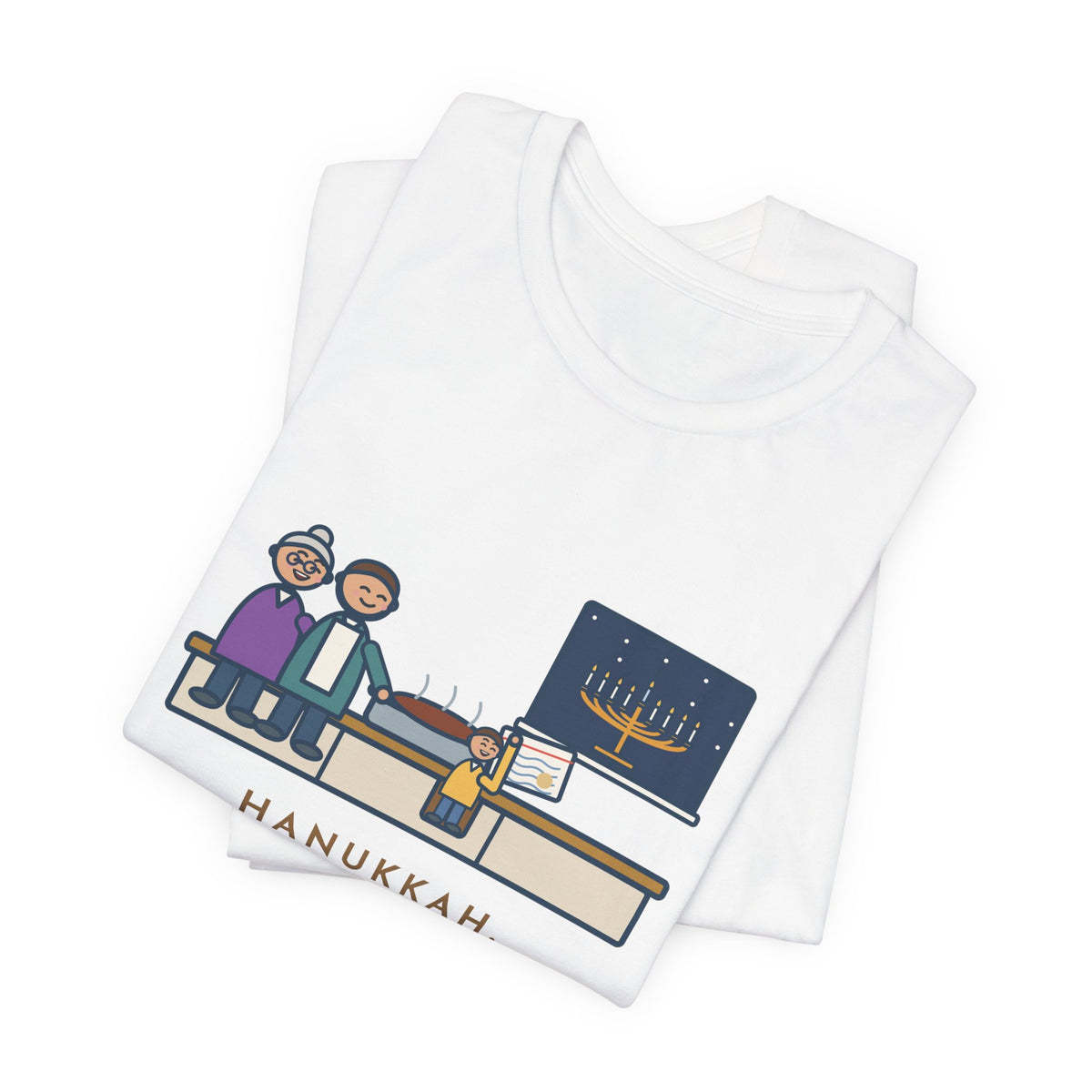 Funny Hanukkah Brisket T-Shirt, Grandma's Recipe, Three Generations, the Same Index Card, Recipe Card Tee