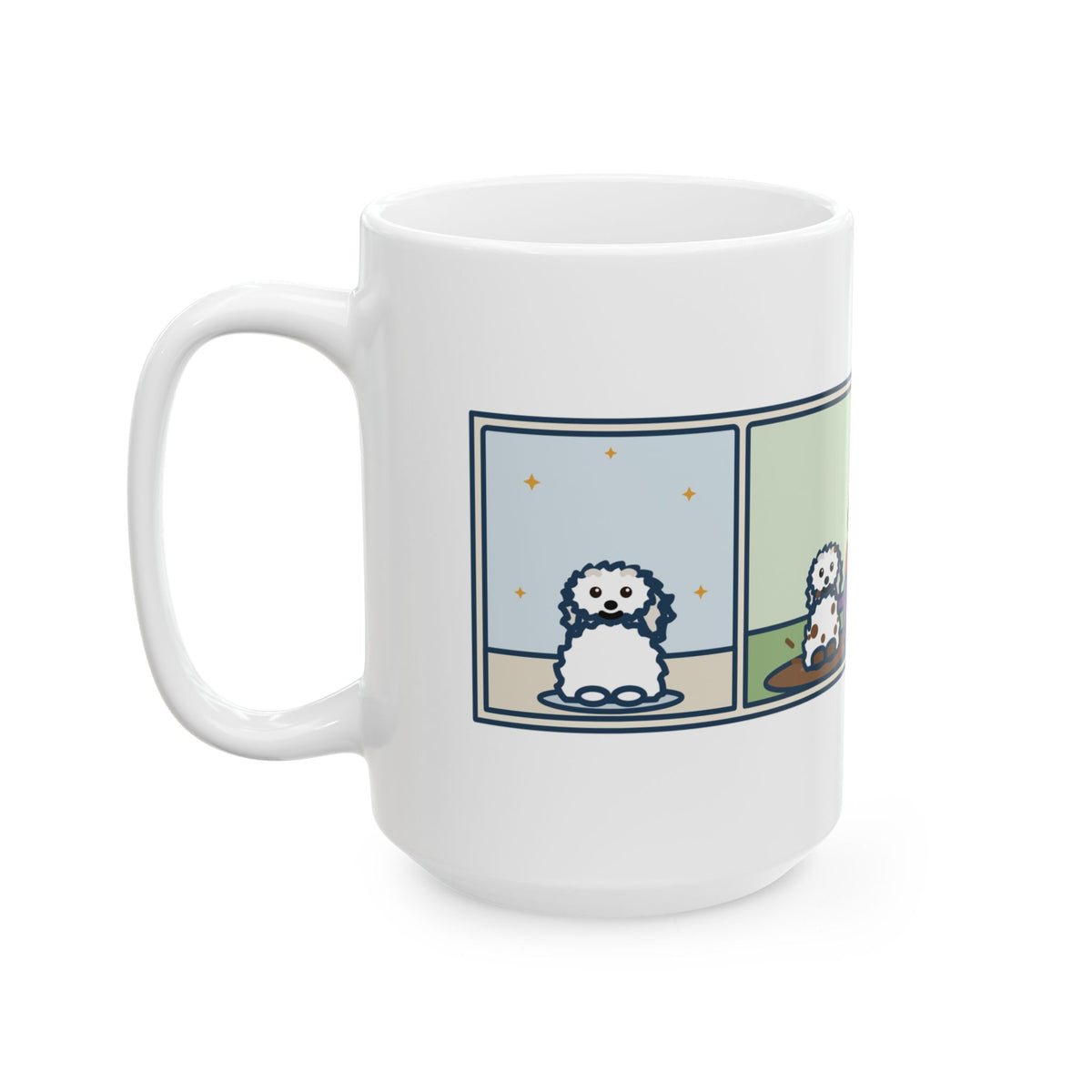 One Bath, One Blow-Dry, Then She Found the Mud 15oz Mug, Large Funny Coton de Tulear Coffee Mug