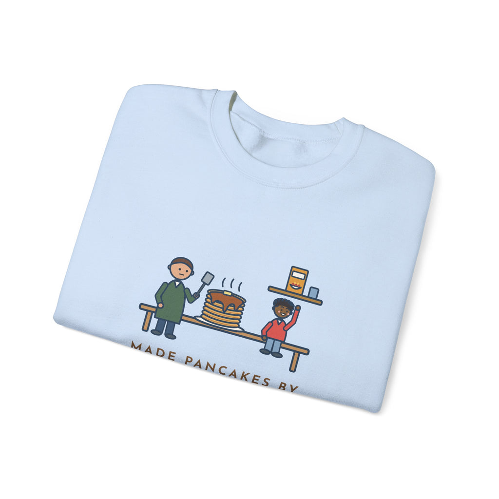 Parent Sweatshirt, Made Pancakes by Special Request, The Kid Now Wanted Cereal, Funny Breakfast Table Crewneck