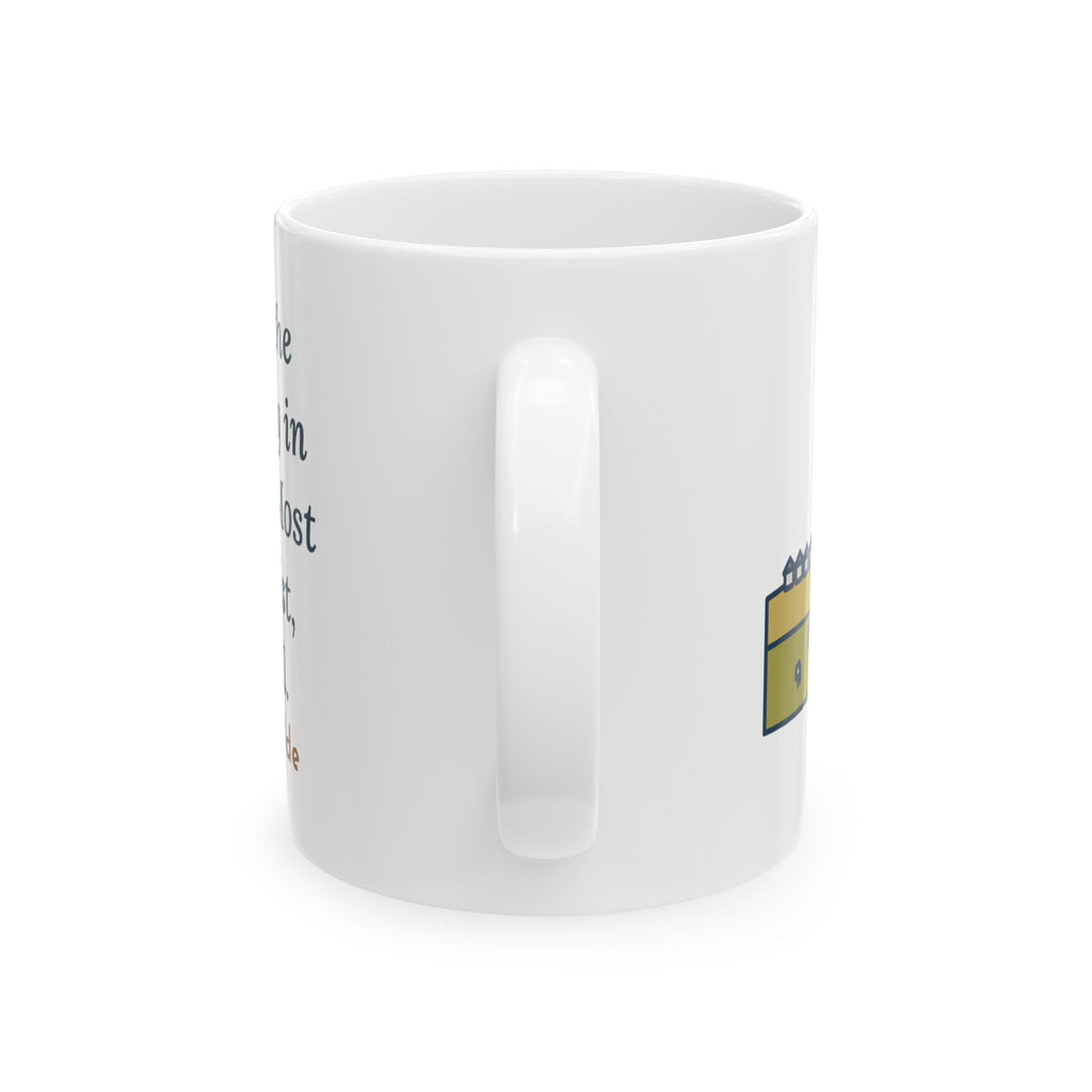 Oscar Wilde Quote Mug, To Live Is the Rarest Thing in the World, Literary Cartwheel Meadow Coffee Mug 11oz