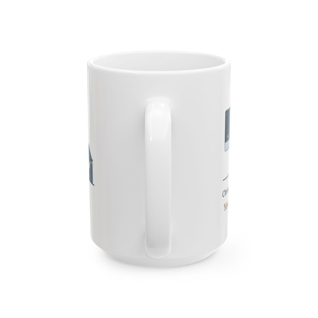 Large 15oz Lineman Mug - Christmas Dinner, Reheated. Your Lights Stayed On.
