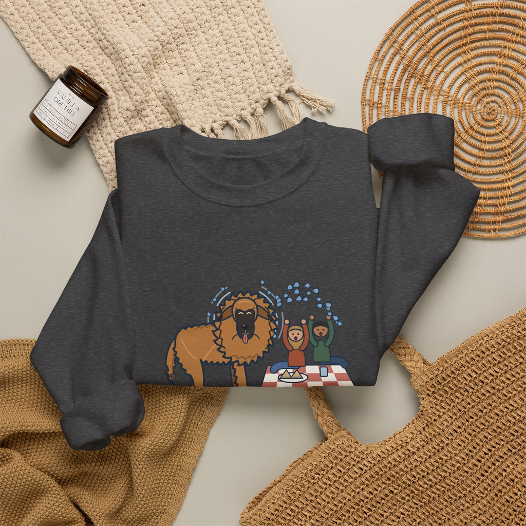 Leonberger Crewneck Sweatshirt - Shook Off the Lake Next to the Picnic