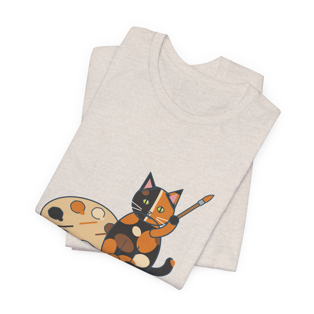 Tortoiseshell Cat T-Shirt - Made From Leftover Cat Colors Tortie Cat Tee
