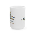 Large 15oz Home Baker Mug - Softening Butter Four Seconds at a Time. Baking Gift