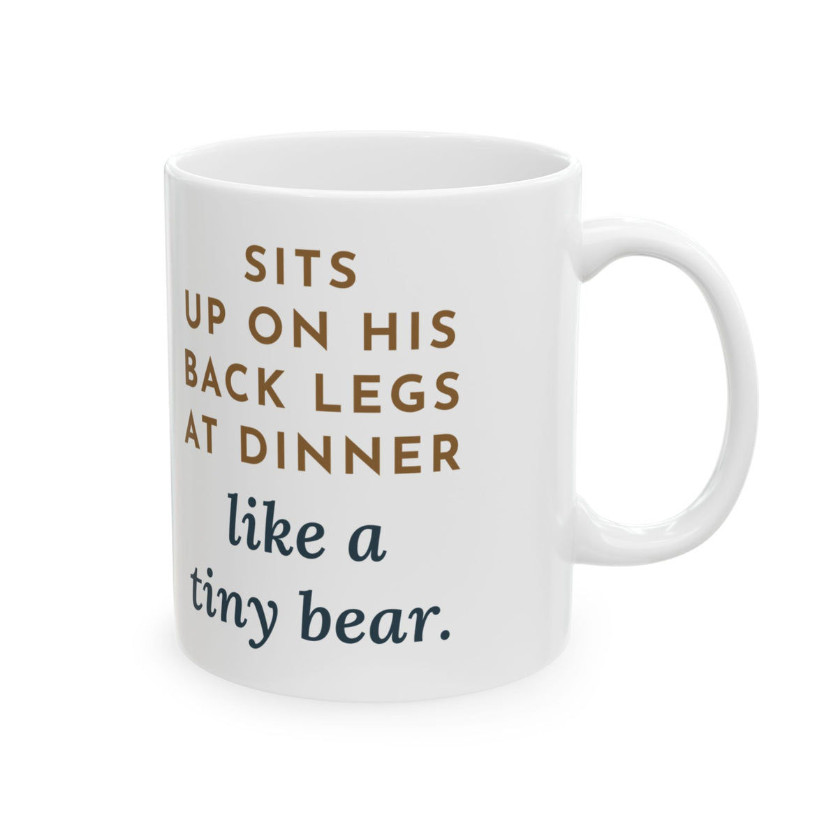 Affenpinscher Coffee Mug - Sits Up at Dinner Like a Tiny Bear