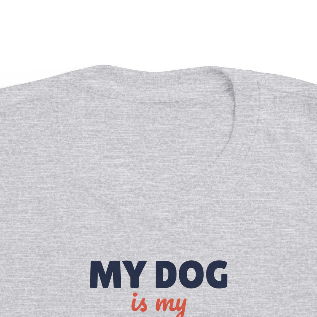 My Dog Is My Sibling Toddler T-Shirt, Funny Dog Lover Kid Tee