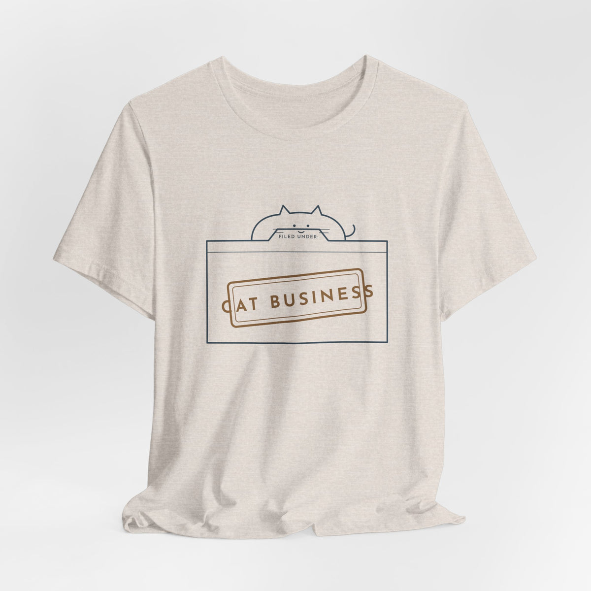 Funny Cat T-Shirt - Filed Under: Cat Business Office Humor Cat Lover Tee