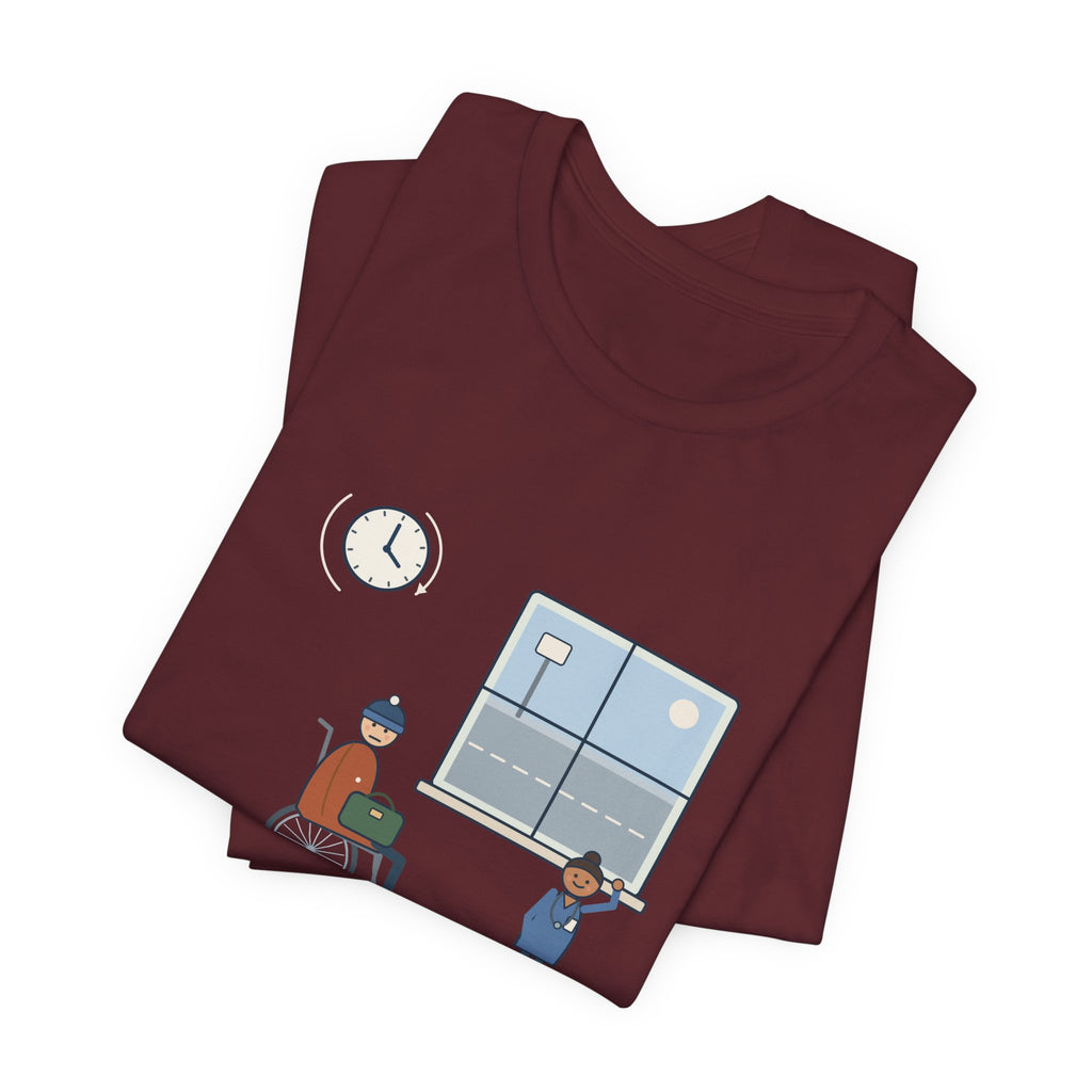 Med-Surg Nurse T-Shirt - The Discharge Is Done. The Ride Is On the Way. Funny Floor Nurse Tee