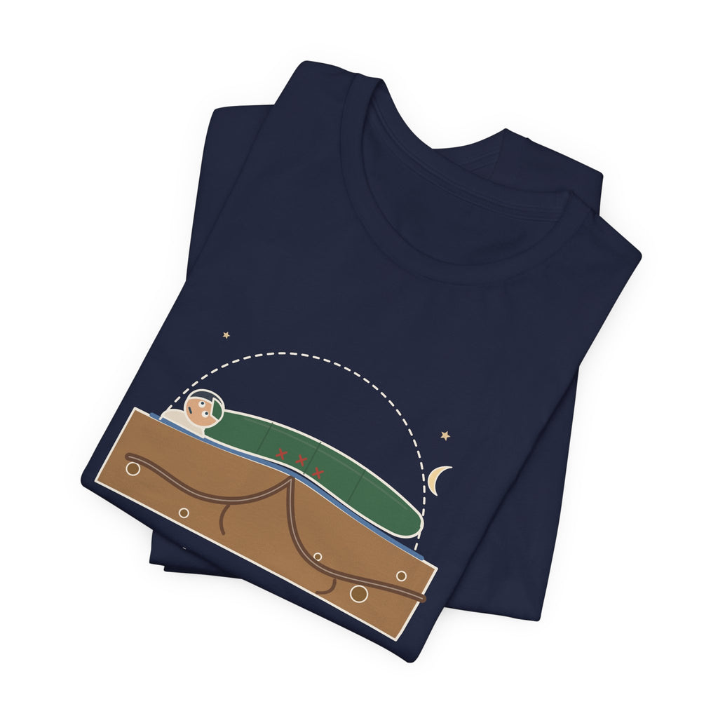 Tent Camping T-Shirt - There's a Root Under My Exact Spine. Funny Camper Tee