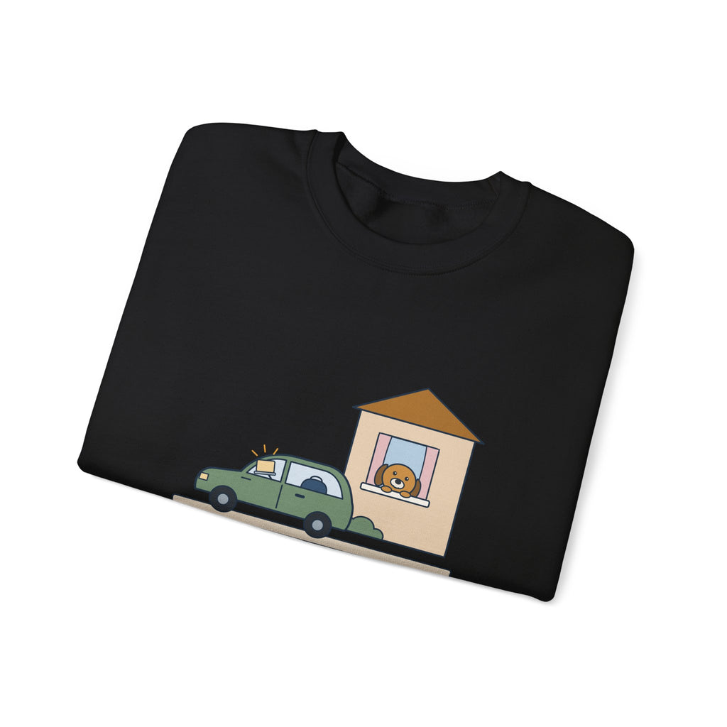 Home Health Nurse Crewneck Sweatshirt - Charting from the Driveway Visiting Nurse Gift