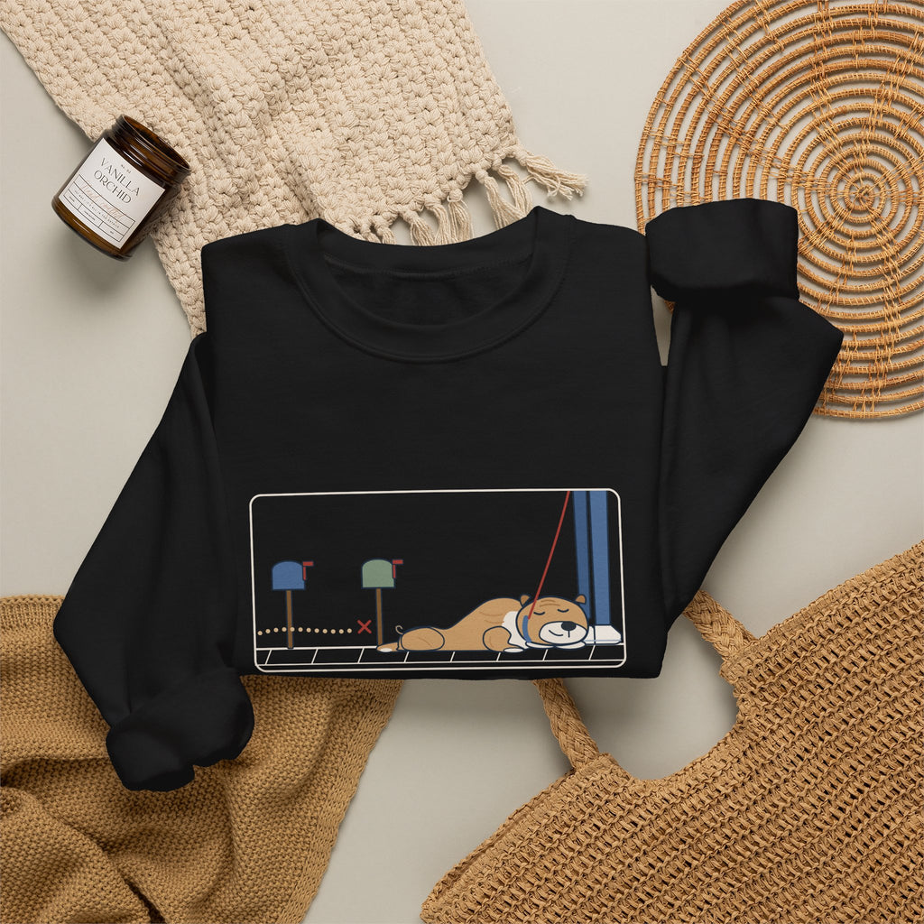 Bulldog-Type Dog Crewneck Sweatshirt - Walk Ended at the Second Mailbox. Bulldog Owner Gift