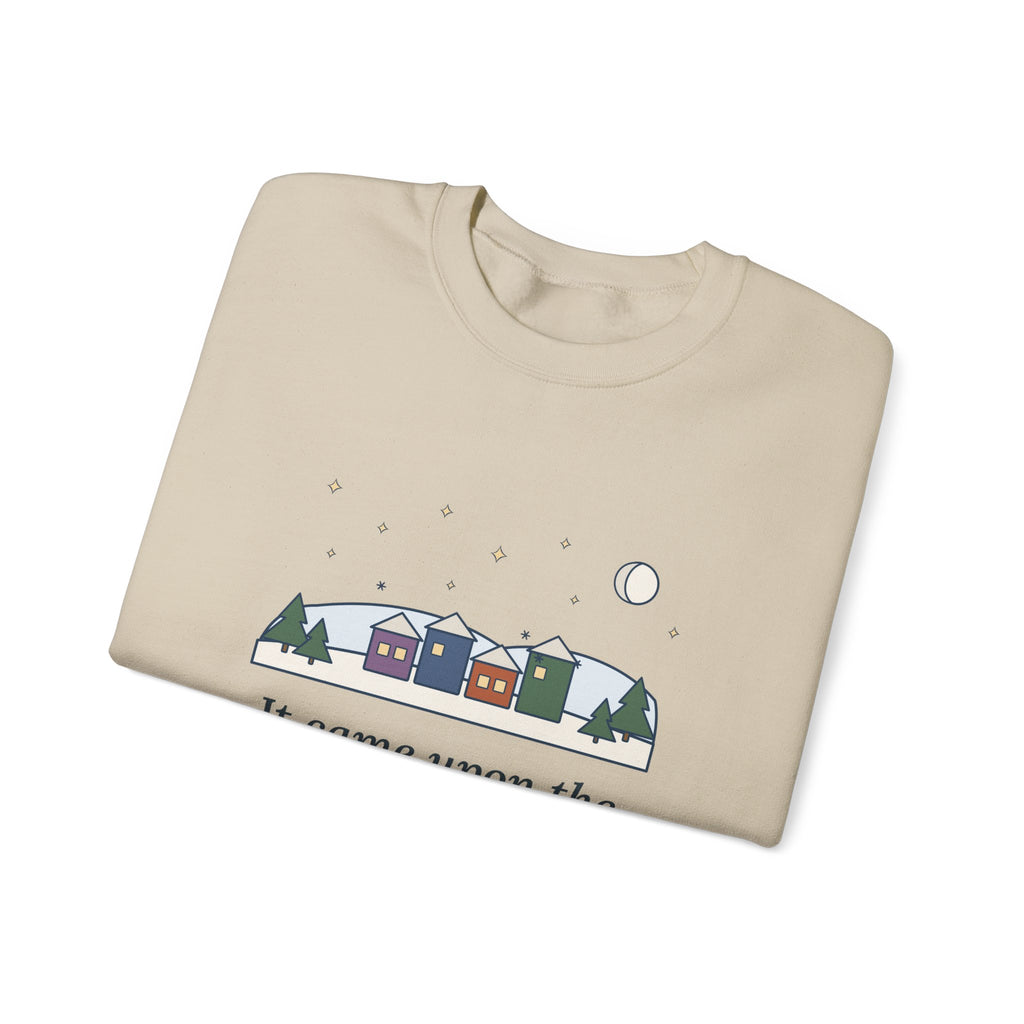 It Came Upon the Midnight Clear Sweatshirt, Christmas Sears Quote Crewneck with Clear Midnight