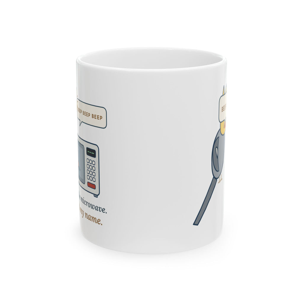 Cockatiel Coffee Mug - Learned the Microwave. Ignored My Name. Funny Pet Bird Mug