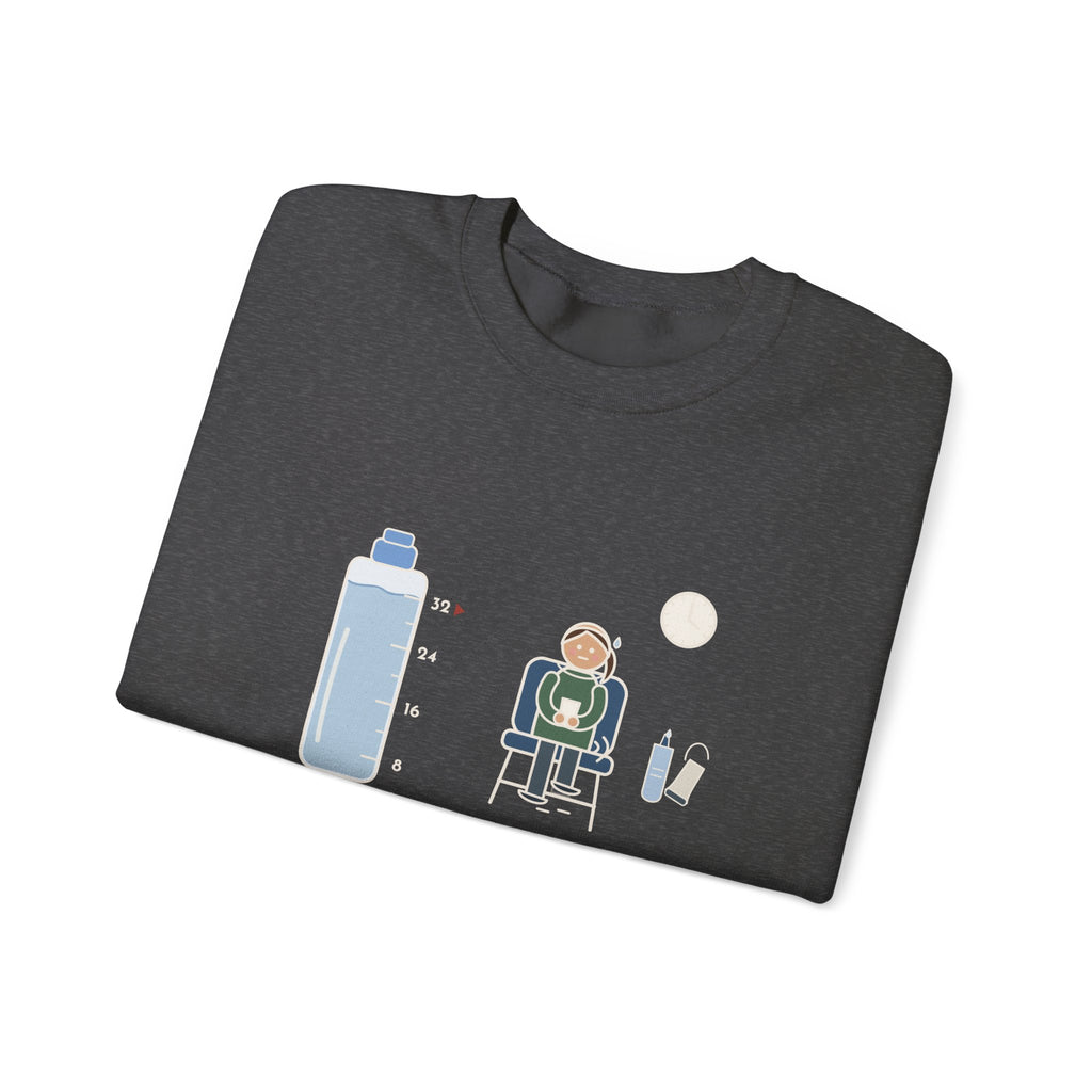 Ultrasound Tech Crewneck Sweatshirt - Drink 32 Ounces. Now Hold It Until I Call You.