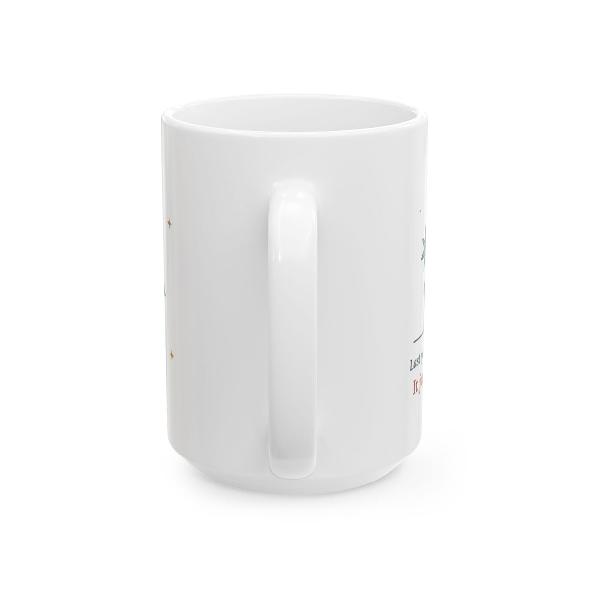 Large 15oz Houseplant Mug - Last Year's Poinsettia Survived. It Just Won't Turn Red. Plant Gift