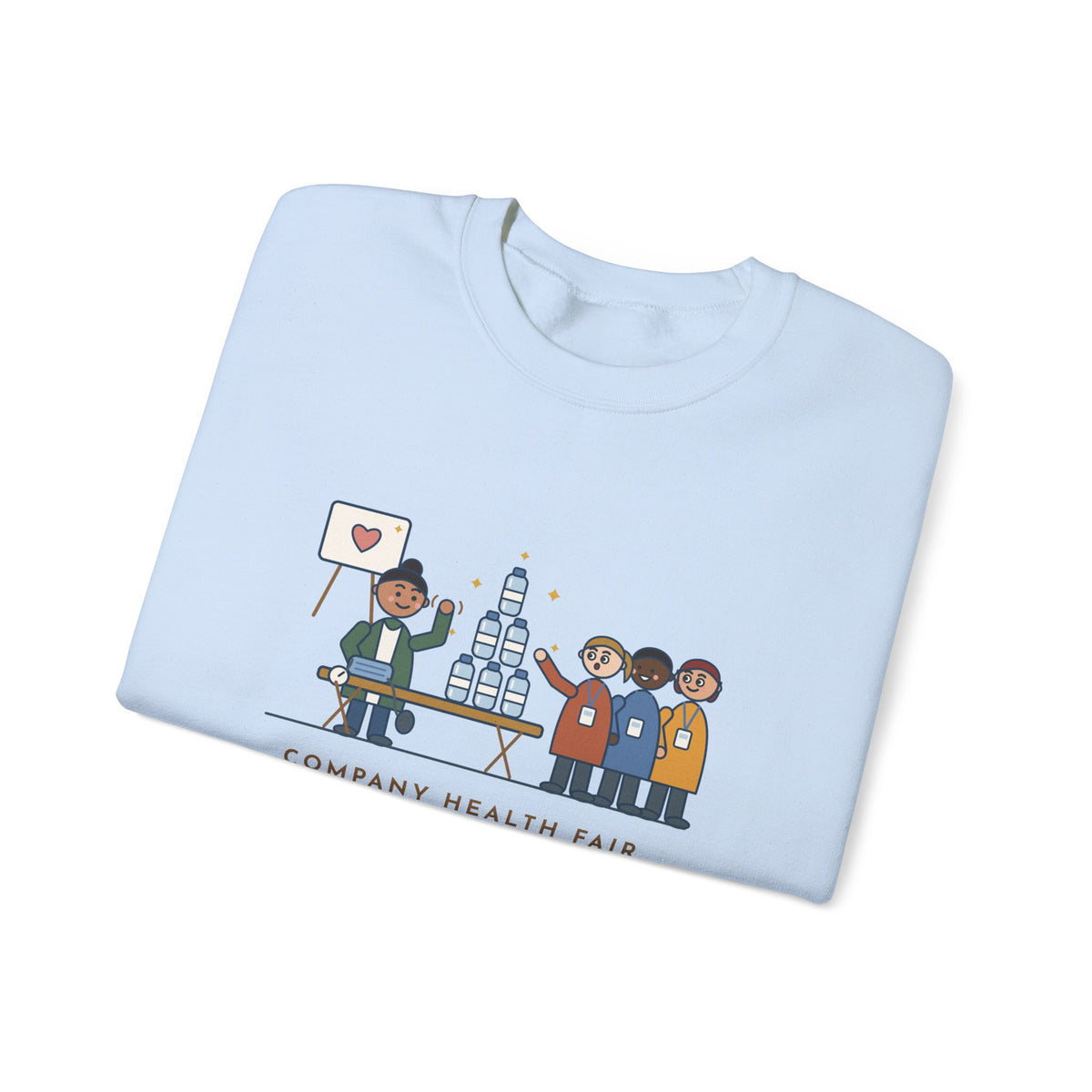 Corporate Wellness Nurse Crewneck Sweatshirt - The Line Was for the Free Water Bottle