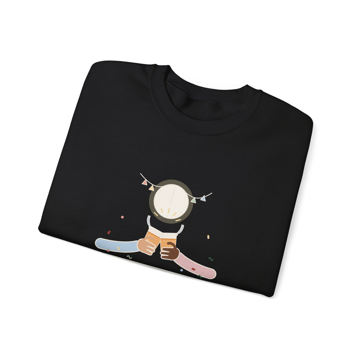 Night-Shift Nurse Crewneck Sweatshirt - New Year's Toast: Apple Juice, Nurses' Station