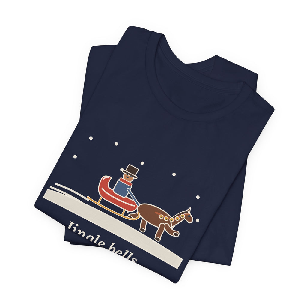 Pierpont Quote T-Shirt, Sleigh Bells in the Snow, Christmas One-Horse Sleigh Tee