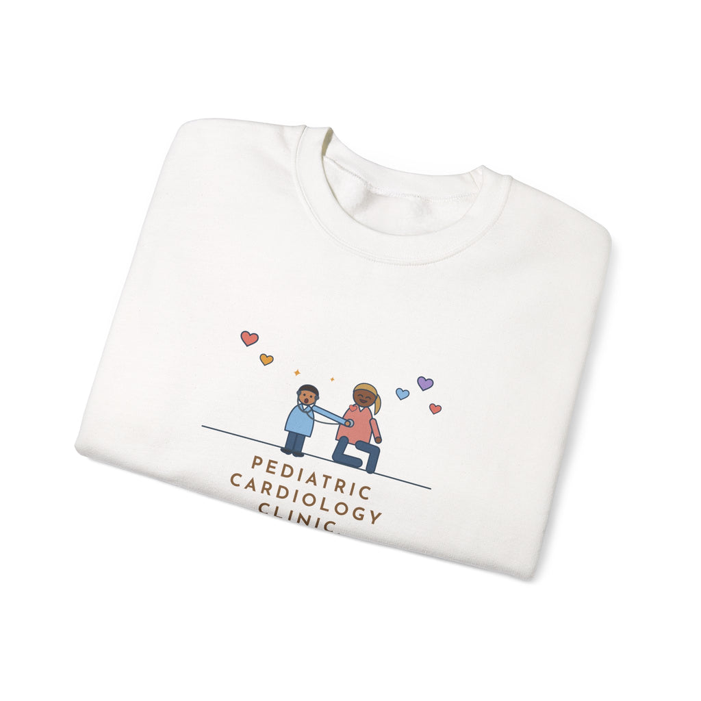 Pediatric Cardiology Nurse Sweatshirt, Let Him Listen to His Own Heart, He Asked to Hear Mine, Funny Clinic Visit Crewneck