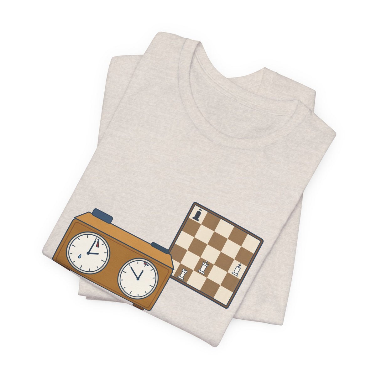 Chess T-Shirt - Winning Position. Flag Fell. Funny Blitz Chess Clock Tee