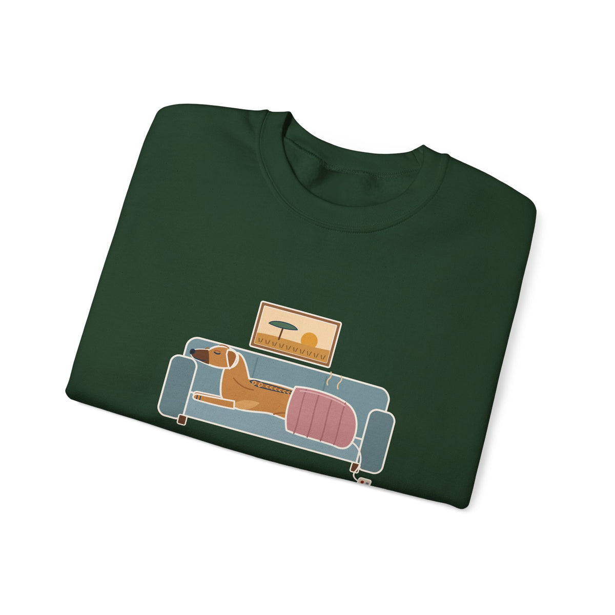 Rhodesian Ridgeback Crewneck Sweatshirt - Lives Under the Heated Blanket