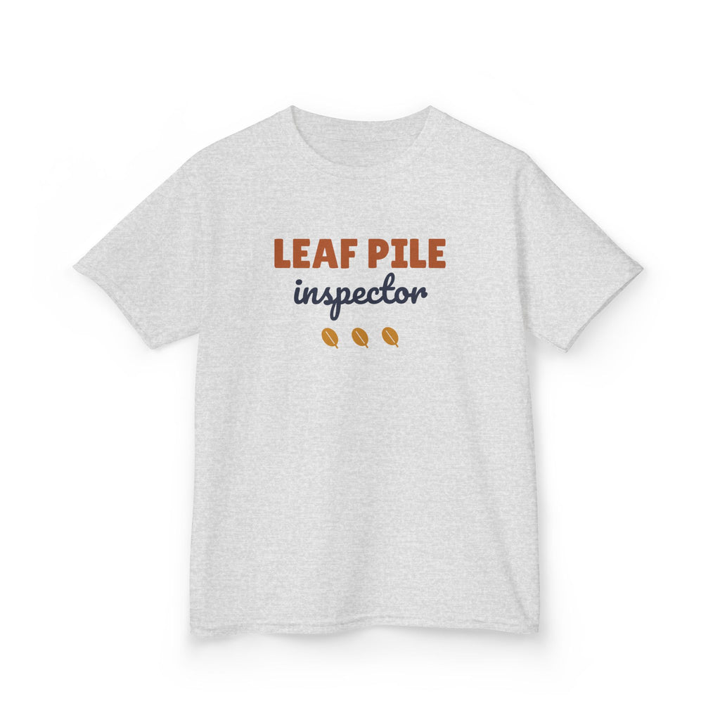 Leaf Pile Inspector Youth T-Shirt, Fall Kids Tee