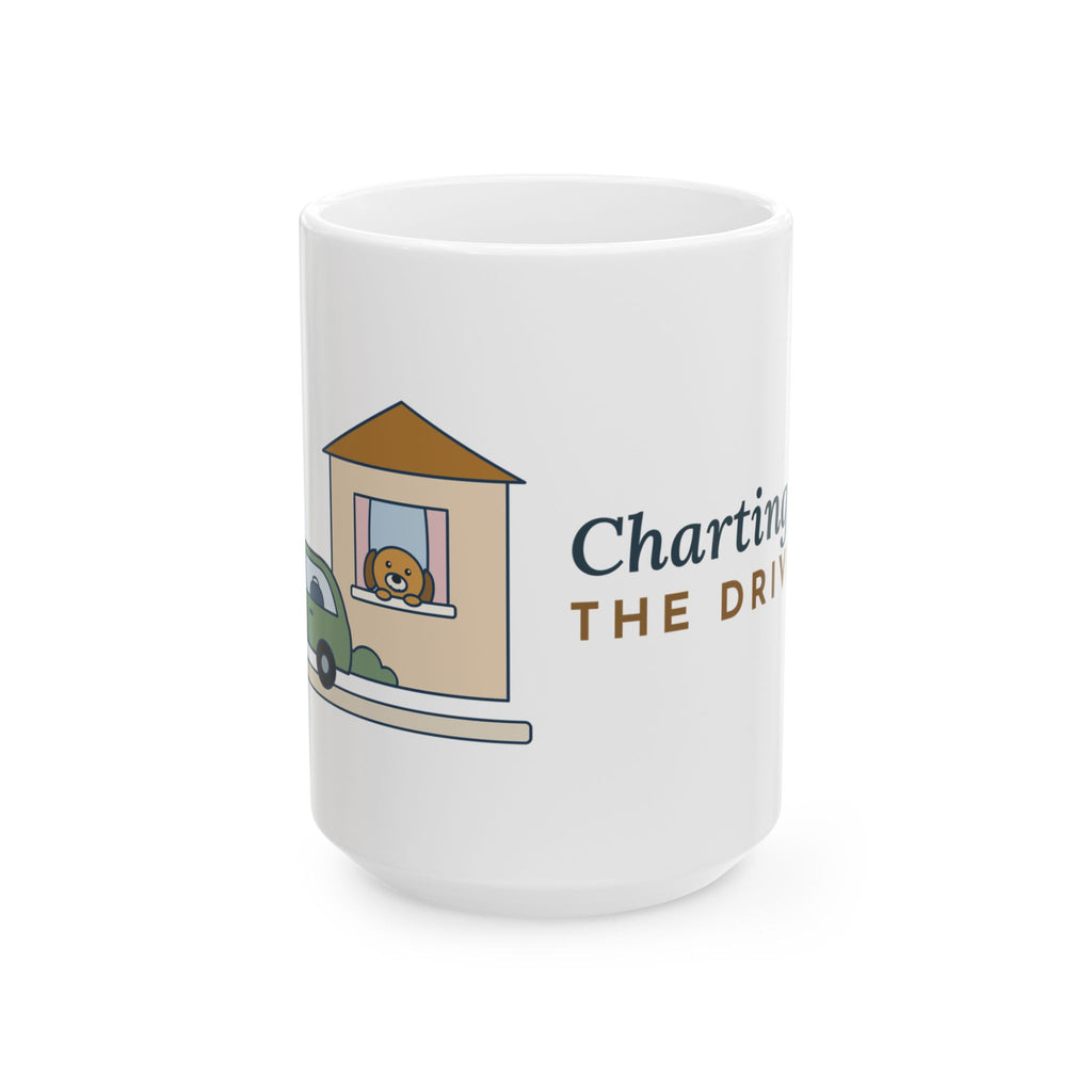 Large 15oz Home Health Nurse Mug - Charting from the Driveway Visiting Nurse Coffee Mug