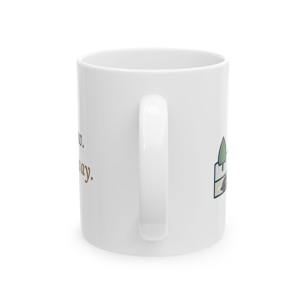 Ran It Slow. Ran It Anyway. Mug, Running Quote Coffee Mug 11oz, Turtle Pace