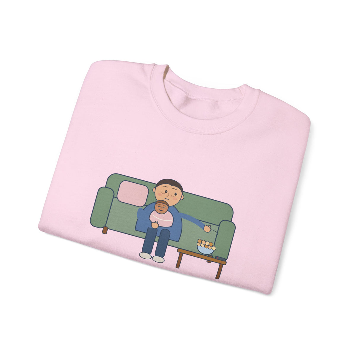New Parent Crewneck Sweatshirt - Pinned Under a Contact Nap. Send Snacks.