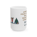 Asked the Four-Year-Old What He Wanted, He Said a Stick 15oz Mug, Large Funny Christmas Wish Coffee Mug