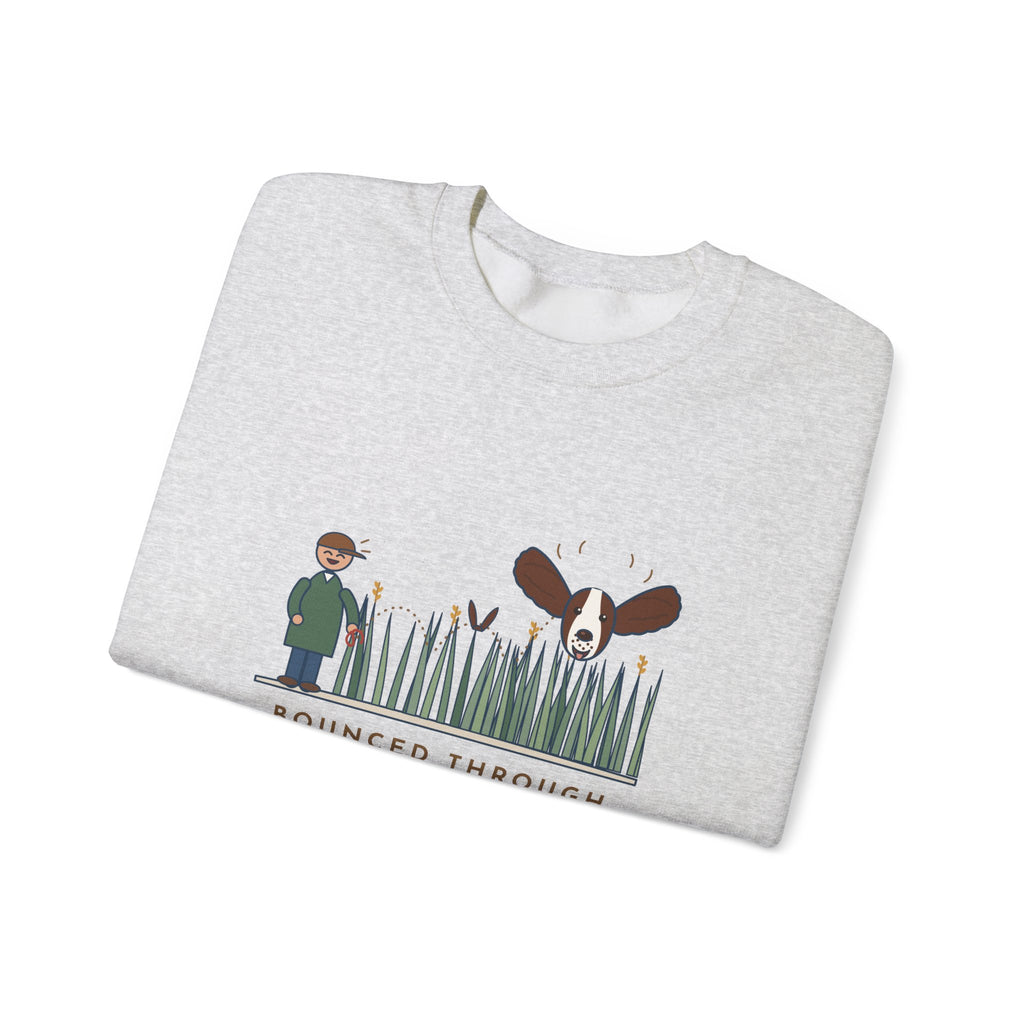 English Springer Spaniel Crewneck Sweatshirt - Only the Ears Showed in the Tall Grass Gift