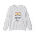 Tomorrow Is a New Day with No Mistakes in It Yet Sweatshirt, Encouragement Montgomery Quote Crewneck with Dawn Windowsill