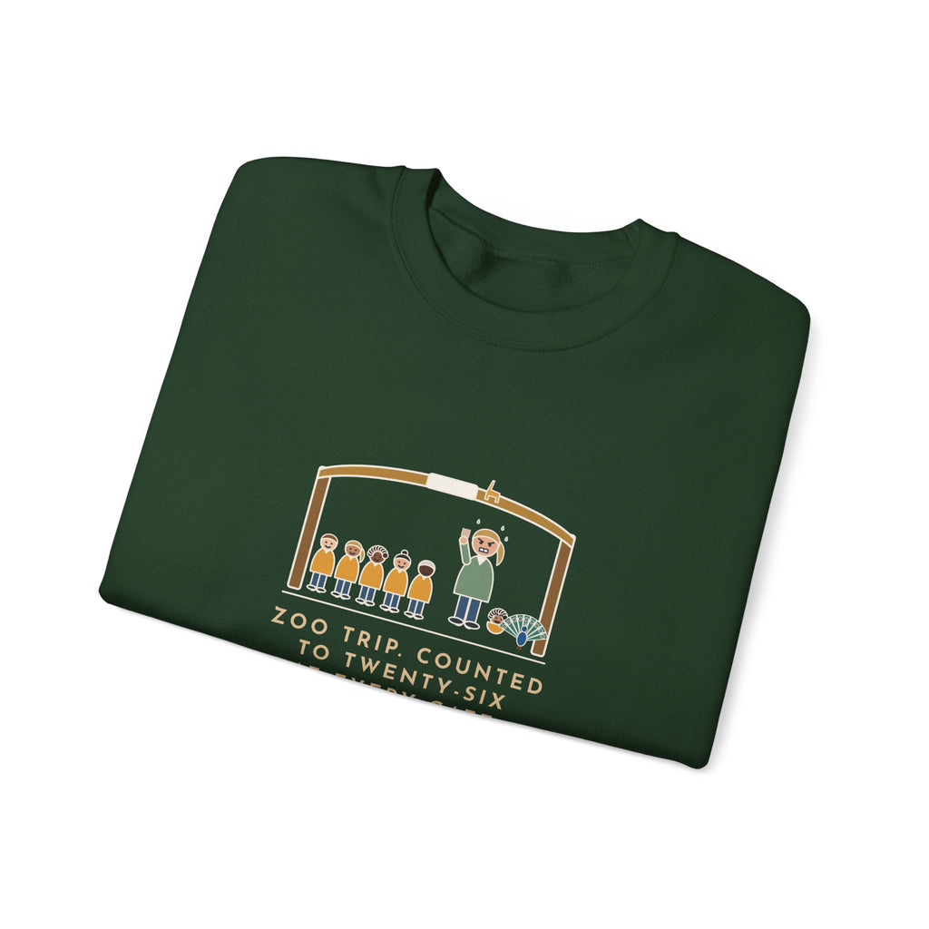 Field Trip Crewneck Sweatshirt - Counted Twenty-Five Once and Aged a Year