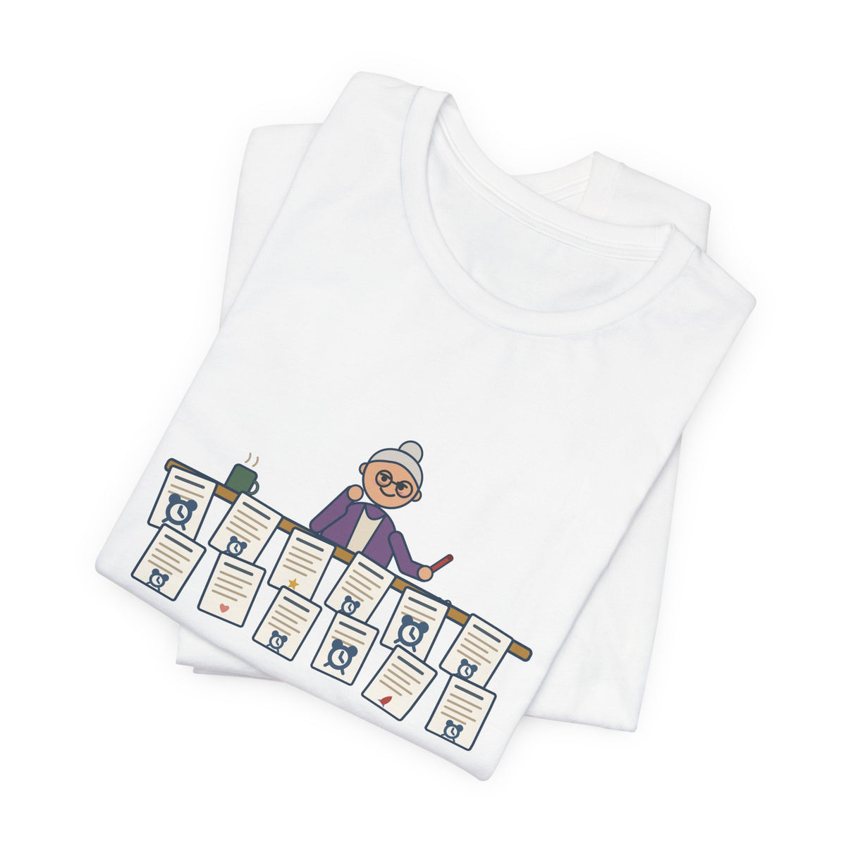 Creative Writing Teacher T-Shirt - Twelve Stories Turned In, Nine End With Waking Up