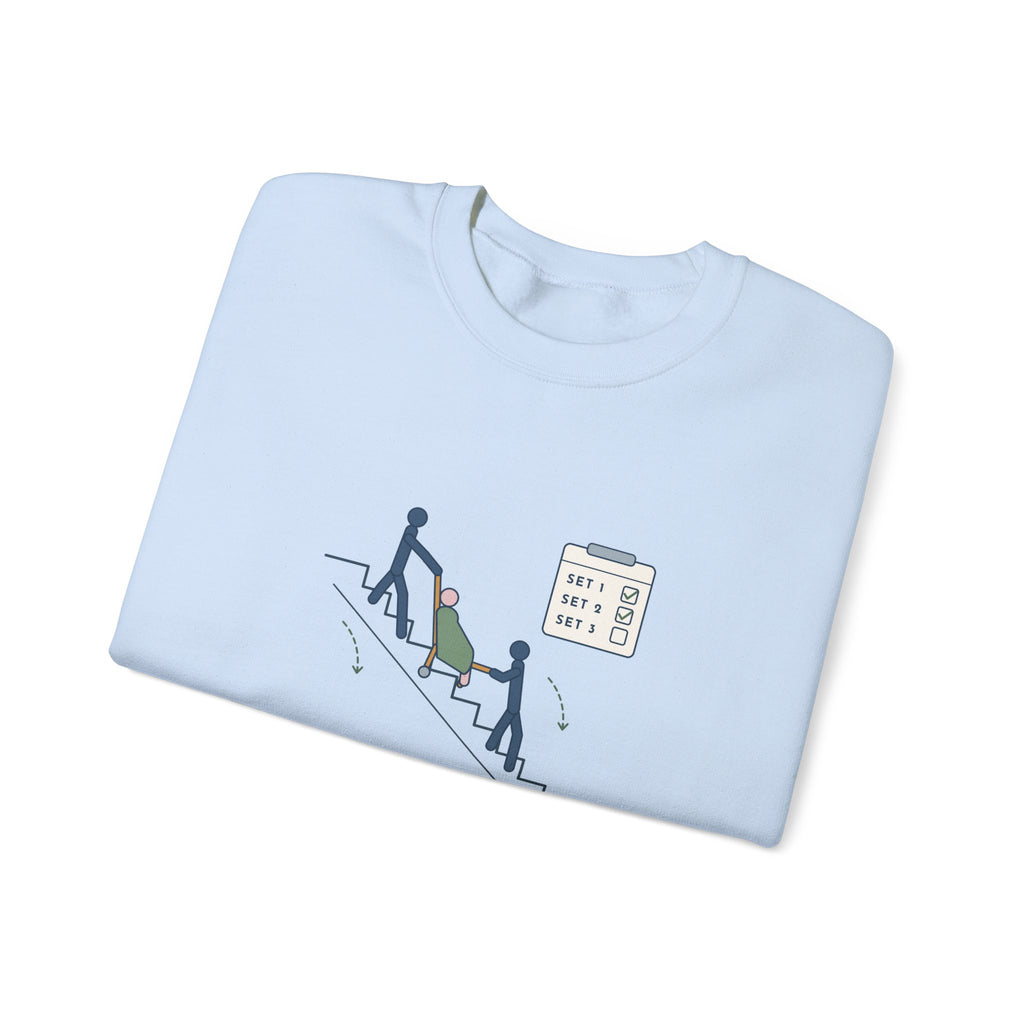 Paramedic Crewneck Sweatshirt - Leg Day: Third-Floor Walk-Up EMS Gift