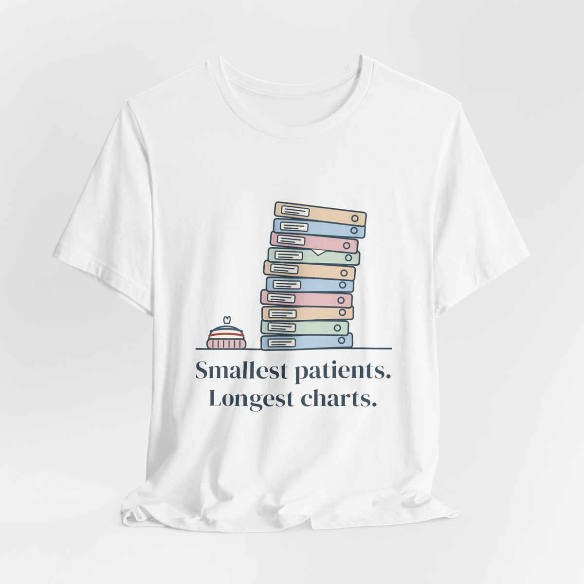 NICU Nurse Shirt - Smallest Patients. Longest Charts. Funny Neonatal Nurse T-Shirt Gift