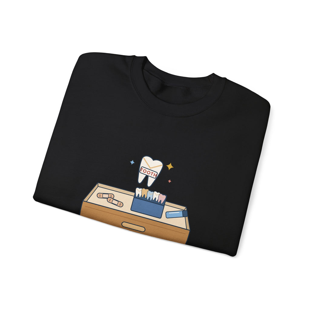 1st and 2nd Grade Teacher Crewneck Sweatshirt - Tooth Fell Out? I Have an Envelope for That