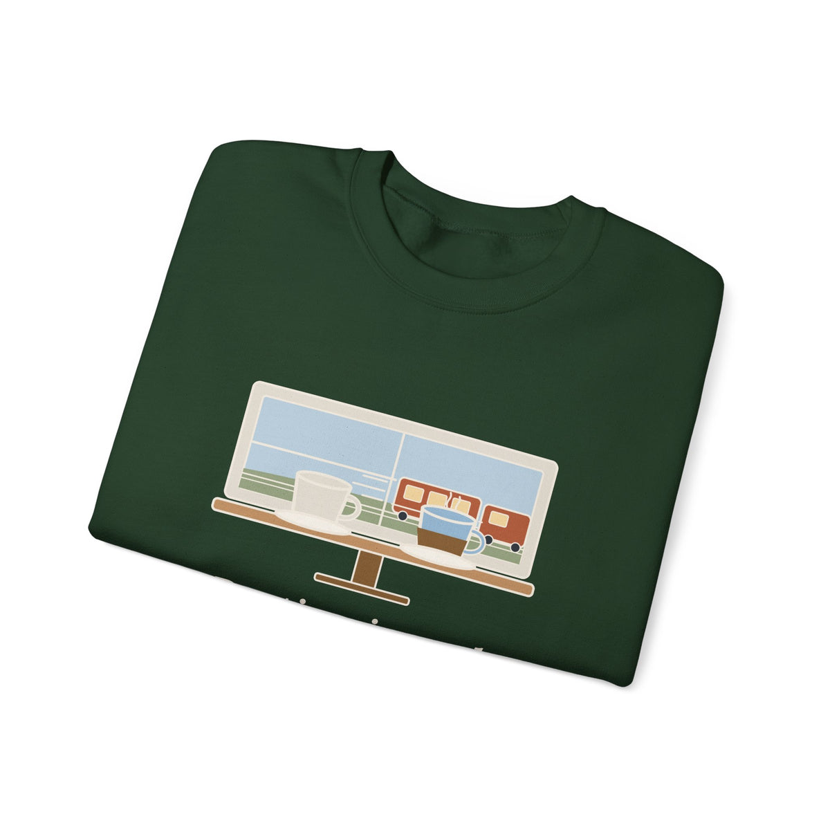 Parting Is Such Sweet Sorrow Sweatshirt, Literary Shakespeare Quote Crewneck with Cafe Window