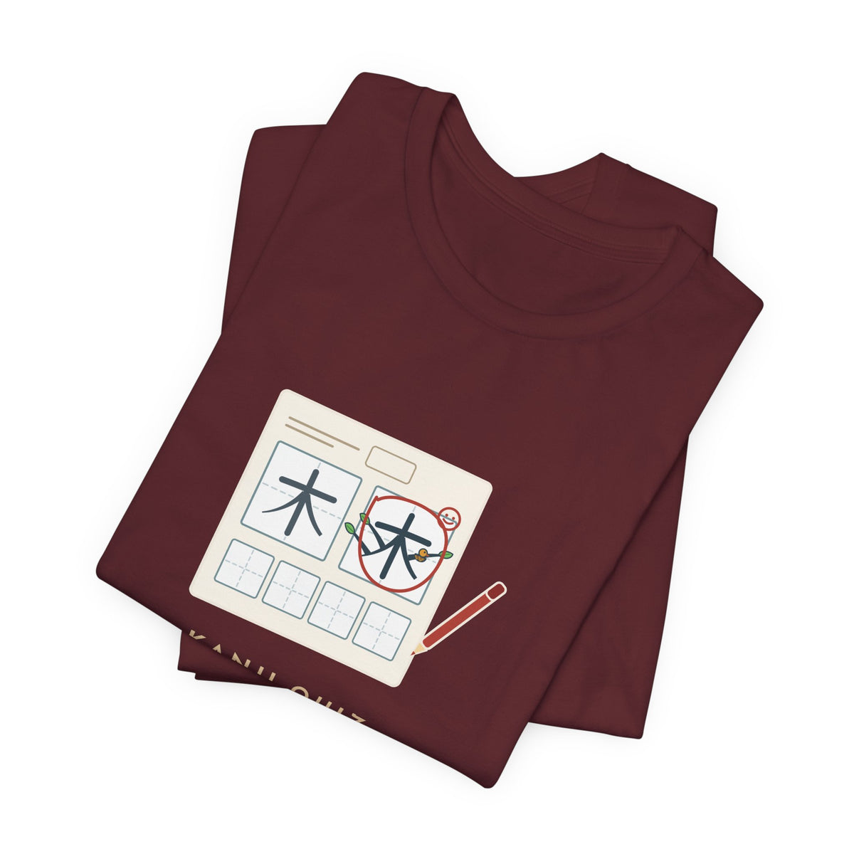 Japanese Language Teacher T-Shirt - Kanji Quiz, Somebody's Tree Grew Three Extra Branches Tee