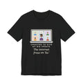 Funny Video Call T-Shirt, Unmuted for My Big Update, The Internet Froze on So, Frozen Tile Tee
