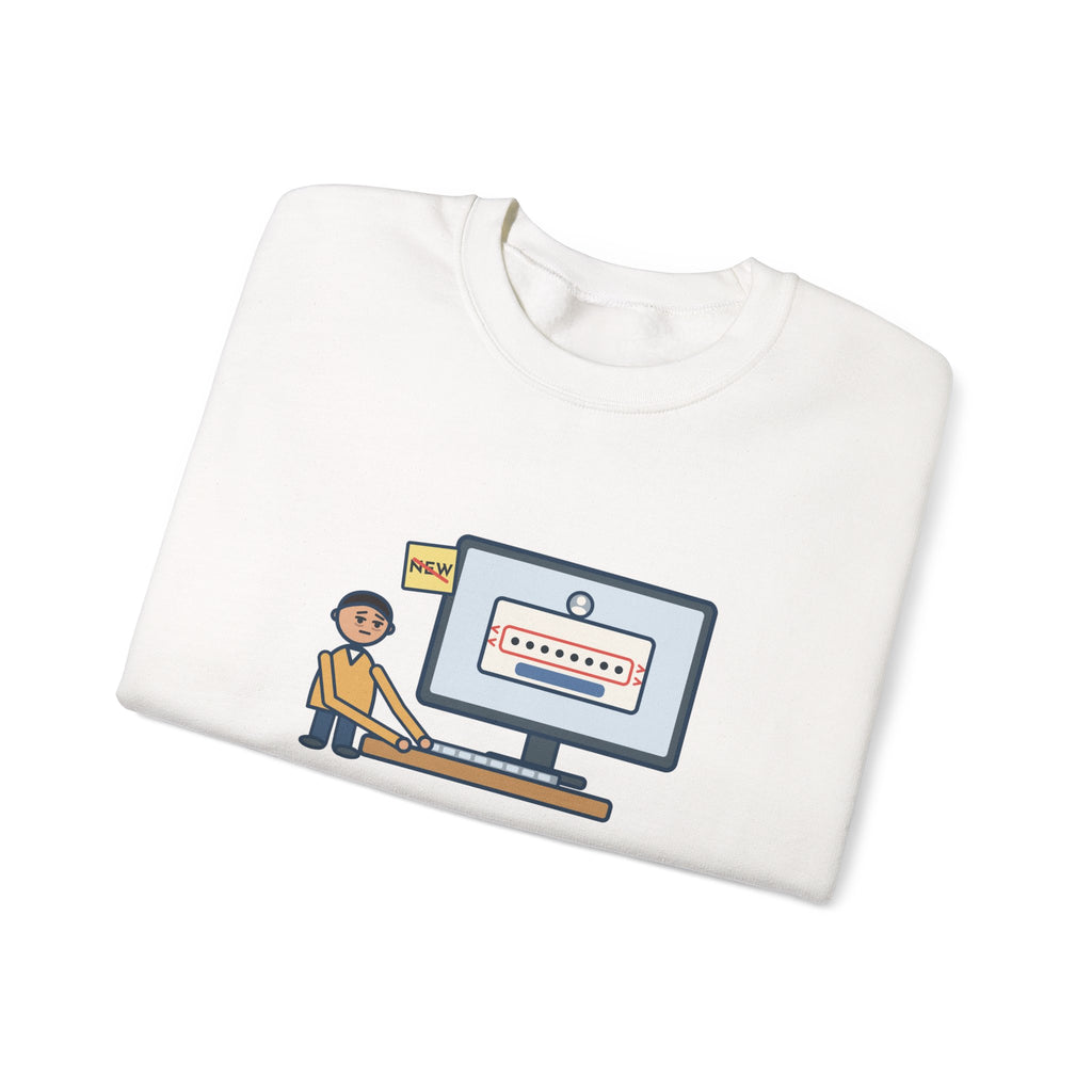 Password Sweatshirt, Changed It, Typed the Old One All Week, Funny Sign-In Box Crewneck
