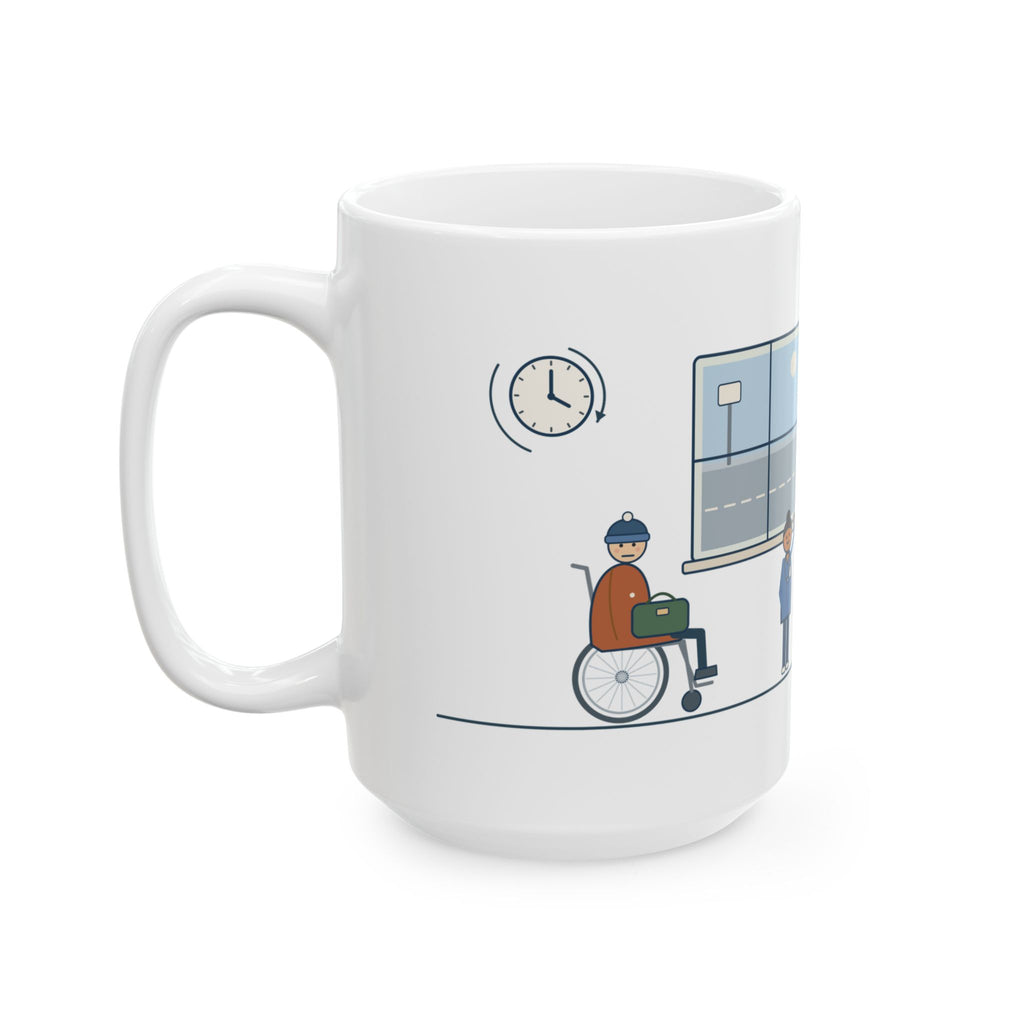 Large 15oz Med-Surg Nurse Mug - The Discharge Is Done. The Ride Is On the Way