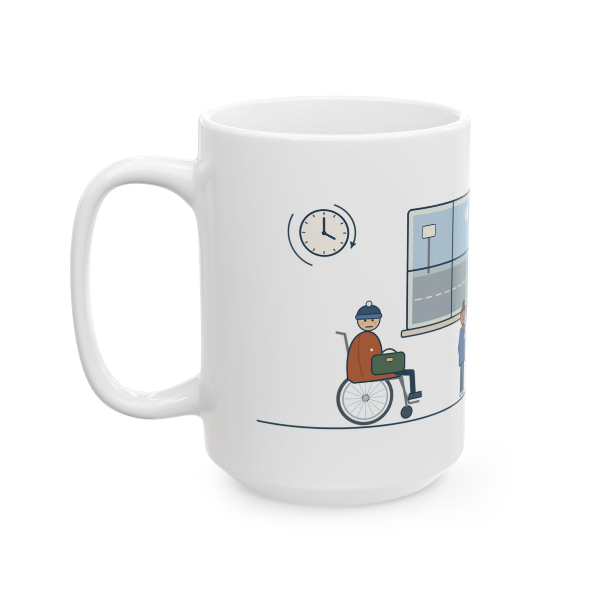 Large 15oz Med-Surg Nurse Mug - The Discharge Is Done. The Ride Is On the Way
