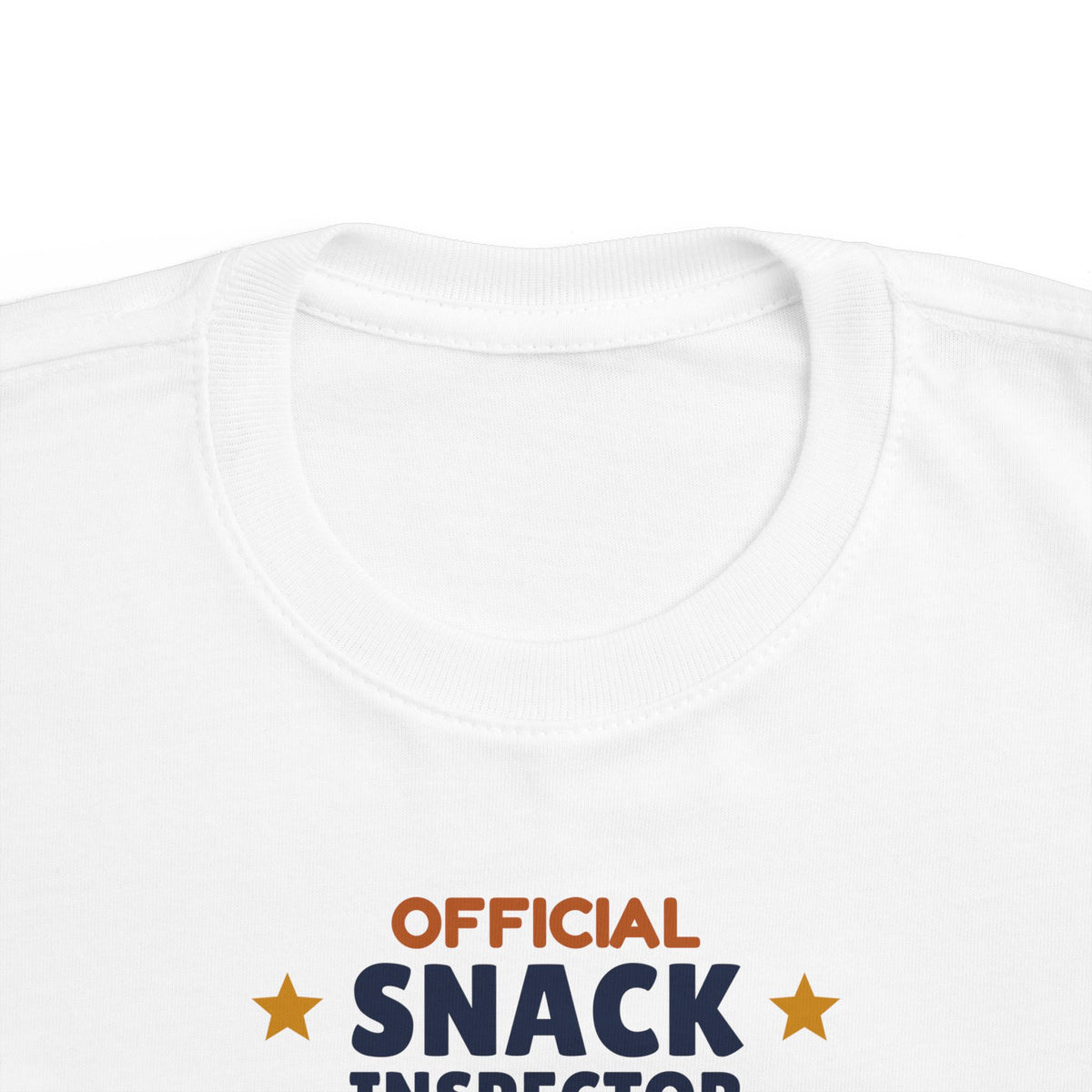 Official Snack Inspector Toddler T-Shirt, Funny Snack Lover Kid Tee