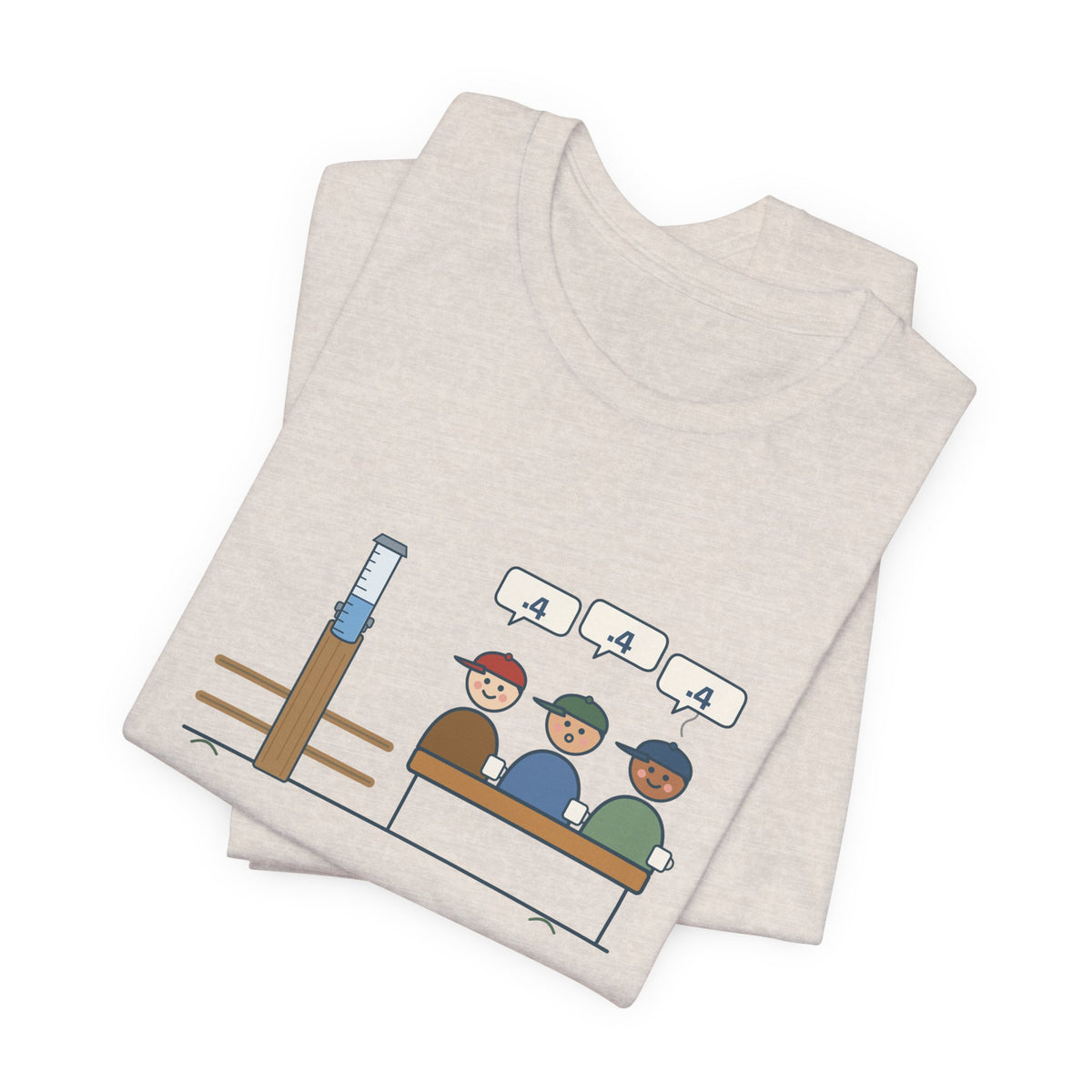 Farmer T-Shirt - Four-Tenths in the Gauge. The Whole Co-op Knows. Rain Gauge Tee