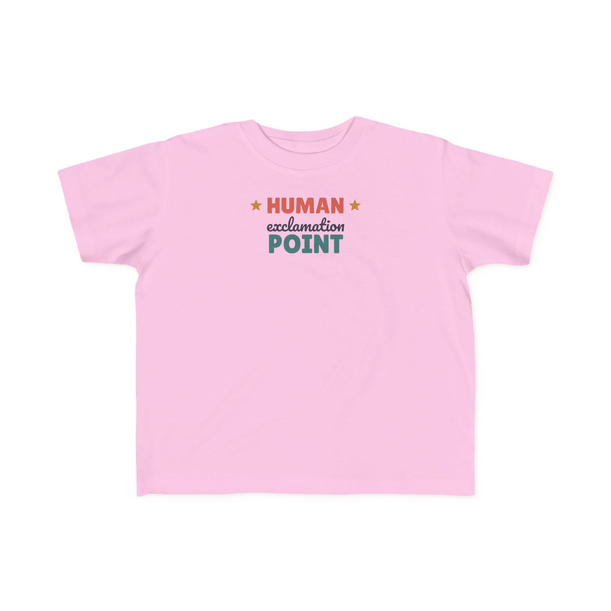 Human Exclamation Point Toddler T-Shirt, Funny Energetic Toddler Tee