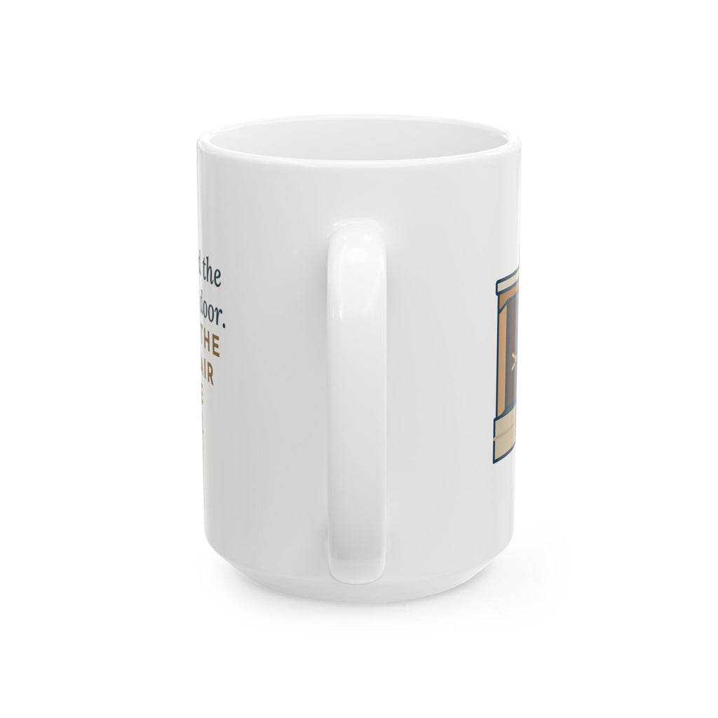 Large Birman Cat Mug 15oz - Greeted the Plumber at the Door, Then Took the Toolbox
