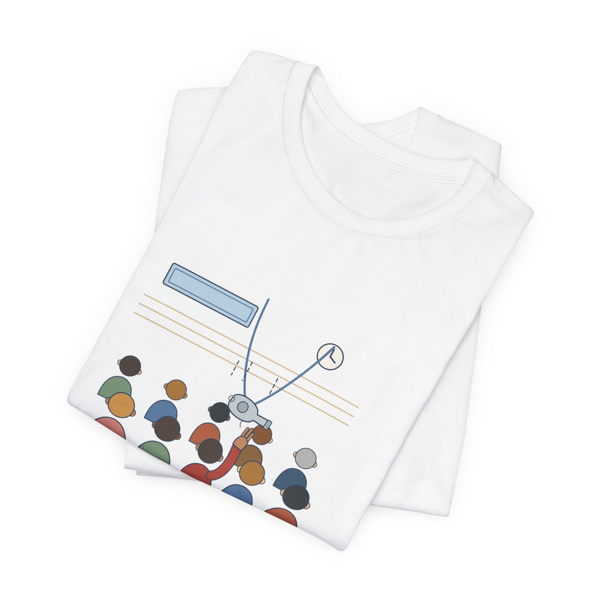 Volunteer Coach T-Shirt - One Raised Hand at the Parent Meeting. Head Coach.