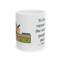 Oscar Wilde Quote Mug, To Live Is the Rarest Thing in the World, Literary Cartwheel Meadow Coffee Mug 11oz